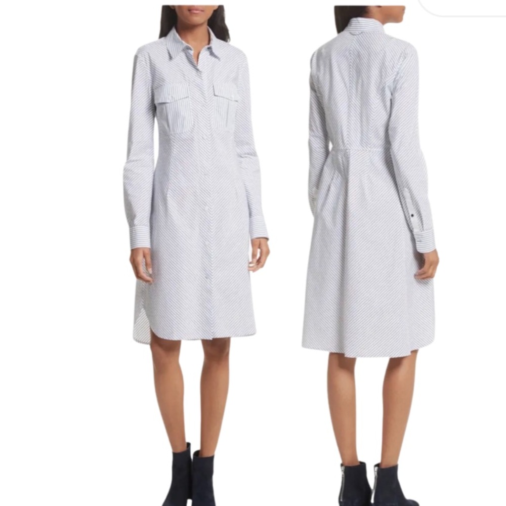 rag & bone White Striped Dress